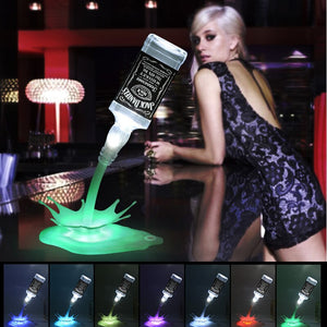 Bottle Spill Lamp
