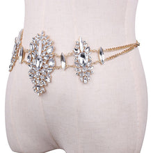 Crystal studded waist belt