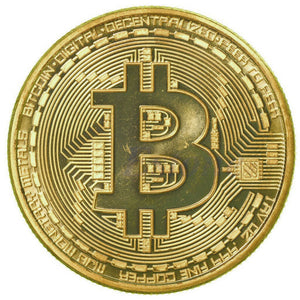 RARE Gold Bitcoin BTC free + shipping